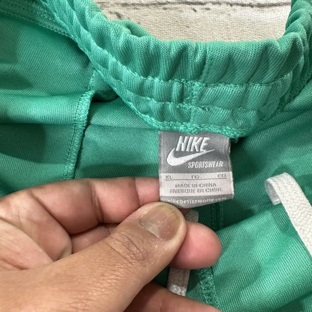 Nike Green Sweatpants Men XL Pants Gray Tag Adult Performance Y2K Swoosh